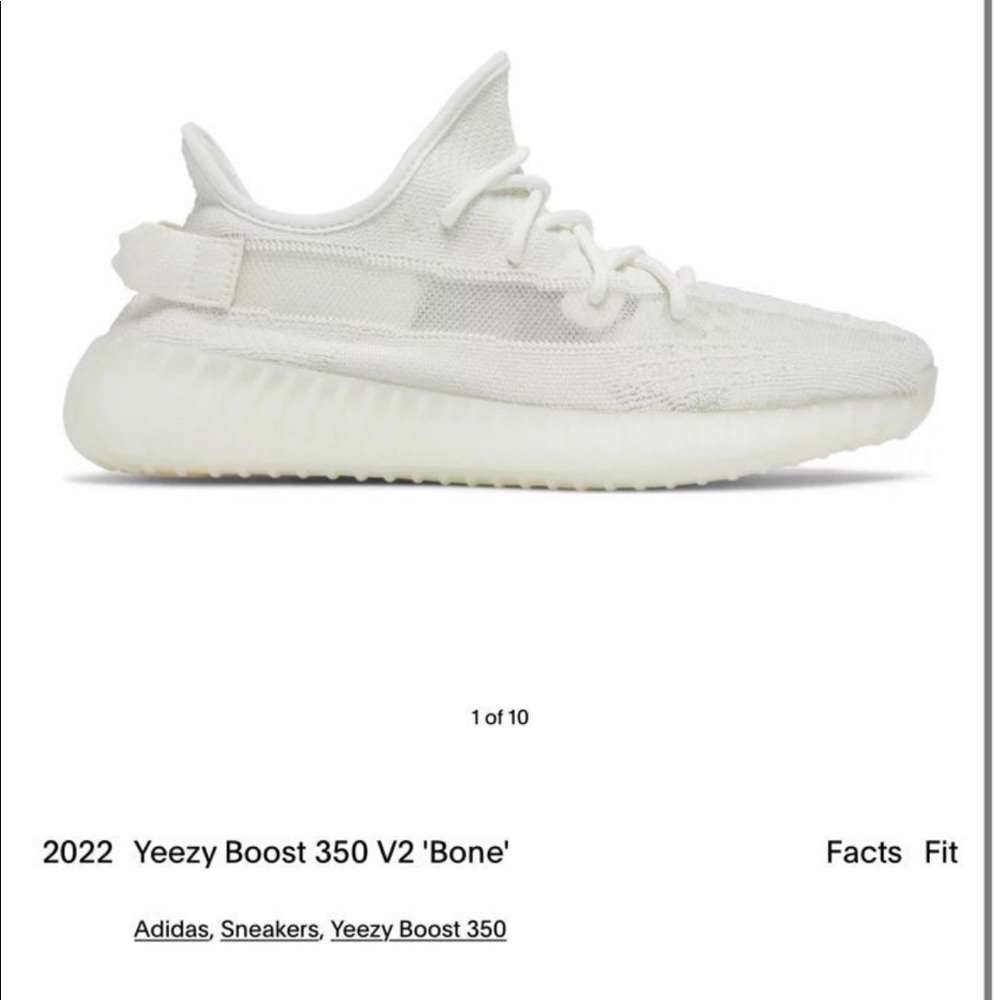 Yeezy boost 350 v2 bone sneakers